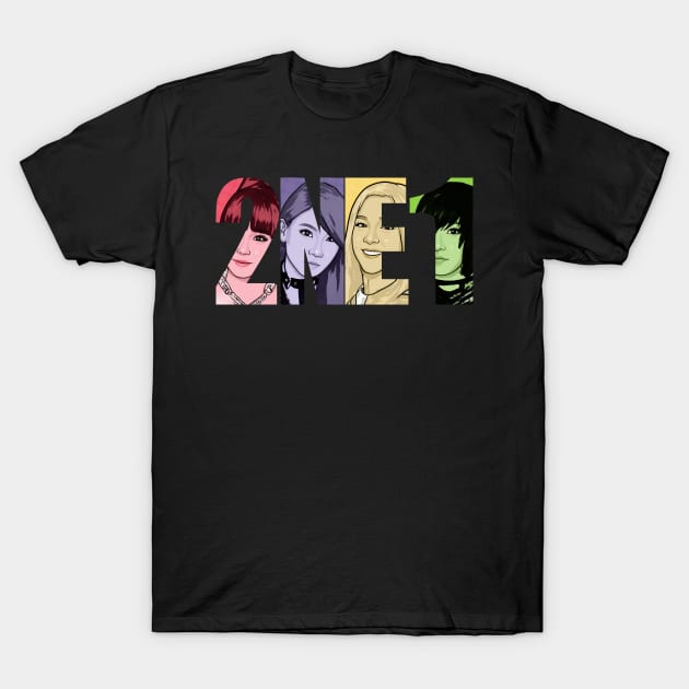 Tooniefied 2NE1 V2 T-Shirt by Tooniefied